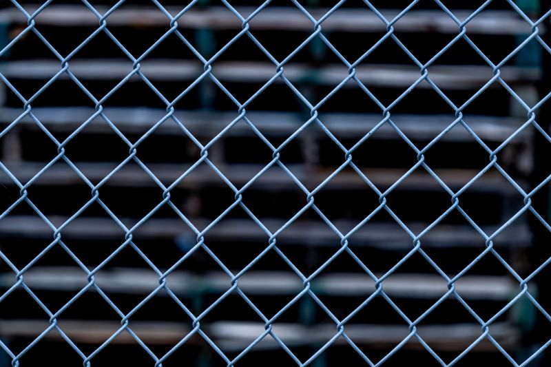 Close-up of Mesh Fencing
